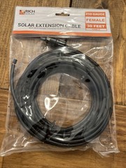 Rich Solar #10 Gauge Female 30 Feet Cable Solar Extension Cable With MC4 Female