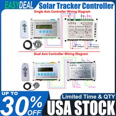 Solar Panel Track Single/Dual Axis LCD Solar Tracker Controller +Relay Module EL