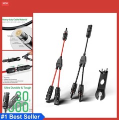 30A Y Branch Solar Connector Kit Waterproof Parallel Adapter for Solar Panels