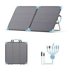 Portable Solar Panel 110W Bifacial for EcoFlow RIVER 2 Pro DELTA 3 Power Station