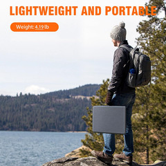Portable Solar Panel 60W Foldable Solar Charger with DC/USB C/USB a Output DC Ca