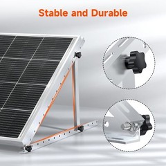 Solar Panel RV Tilt Mount Brackets Kit System Roof Flat Surface Adjustable Frame