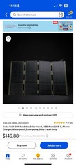 Swiss Tech Erhalten 60 60W Foldable Monocrystalline Waterproof USB-A/USB-C