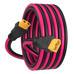 XT60 Compatible Extension Cable 12AWG Male to Female for Solar Battery