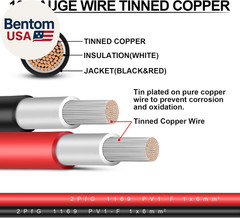 3 Feet 10AWG Solar Extension Cable with Solar Panel Female and Male Connector So