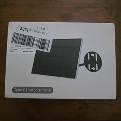 NETVUE Type-C USB-C 3W Monocrystalline Solar Panel 6V Off-Grid Outdoor