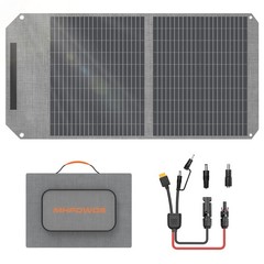 Mhpowos 100W Portable Solar Panel Solar IP65 For small Power Station RV Camping