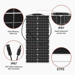 Flexible Solar Panel 150-600W 12V,Lightweight Bendable Mono Solar Pane Off-Grid