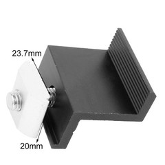 Solar Panel Bracket Fixing PV End Clamp Middle Clamp Mounting 30mm/35mm Black