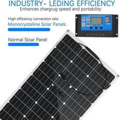 150W-900W Full Complete Solar Panel + Monocrystalline Home RV Off-Grid Solar Kit