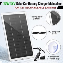 Saillong 12V Solar Car Battery Charger Maintainer, Waterproof Solar Panel Portab