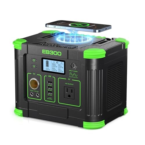 GRECELL 330W Portable Power Station 288.6Wh Solar Generator with USBC PD 60W,…