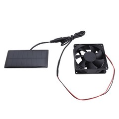 0.8W 4V Solar Panel Fan Kit Efficient Cooling For Greenhouses Easy To Use