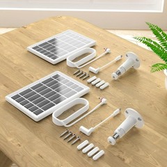 2 Pack Solar Panel Charger for Ring Camera, Panel size : 7.2 * 5 inch