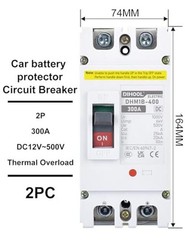 Heavy Duty Battery Disconnect Switch, 300 Amp DC Circuit Breaker for 300a