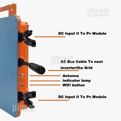 GT-1400 110V 1400W Solar Grid Micro Inverter MPPT Intelligent WiFi Control IP66