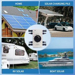 IP66 Waterproof Solar Disconnect Switch 1000V 64A for Off/On-Grid RV & Boat Syst