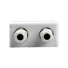 U.S. Solid Waterproof Cable Entry Gland For RV Panel Setup 2-Port ABS Box