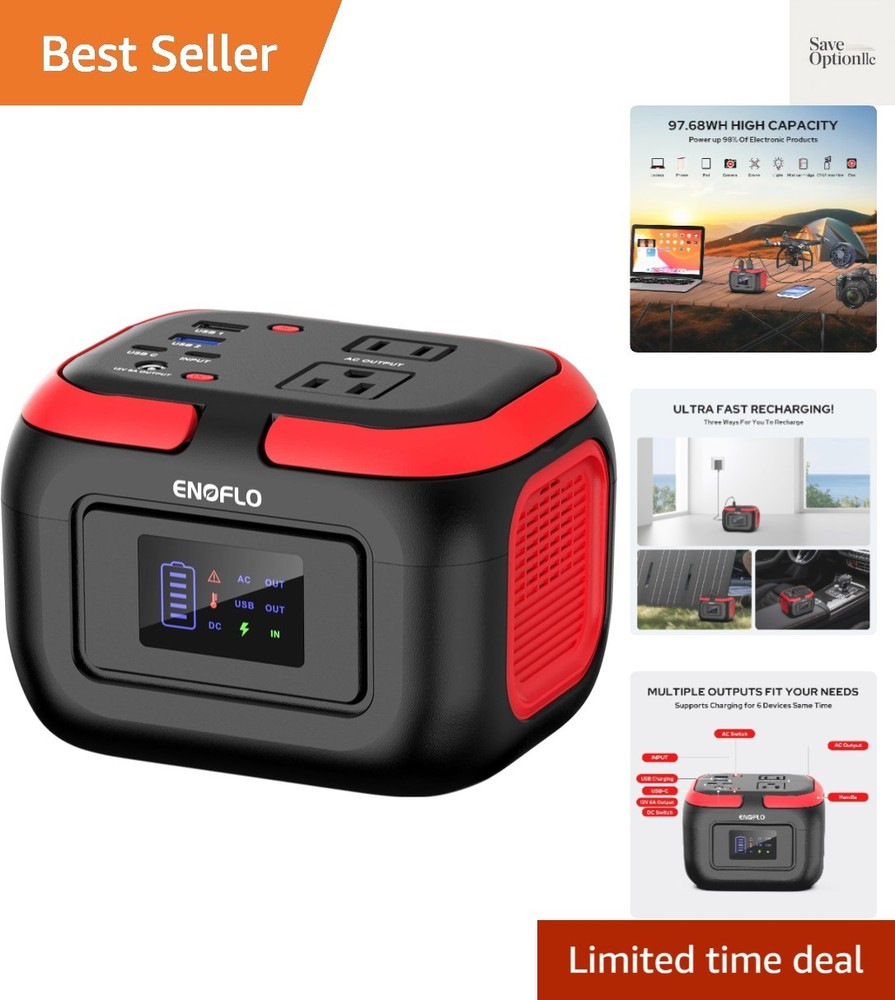 Lightweight 97.68Wh Generator with Multiple Ports | Ideal for Outdoor Adventures