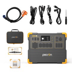 PECRON E3600LFP 3072Wh Portable Power Station with EP3800 Expandable to 6912Wh
