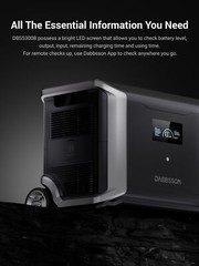 Dabbsson DBS5300B 5320Wh Extra Battery for DBS3500 Solar Power Station Backup RV