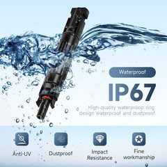 1~10PCS Solar PV Connector w/Fuse 10/15/20/30/32A in-line Fuse Holder Waterproof