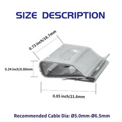 Solar Panel Cable Clips Photovoltaic Cable Clips Trailer Frame Wire Clamp Cli…