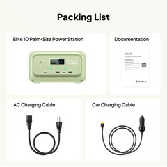 200W Continuous/600W Peak Output 128Wh Portable Power Station, Push Button Start