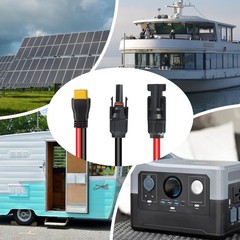 XT60 Connector, MC4 to XT60 Extension Charging Cable 10FT, Solar to XT60 Cabl…
