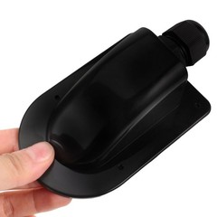 Single Hole Solar Cable Entry Box for Rv and Solar Panel Wiring Black Plastic