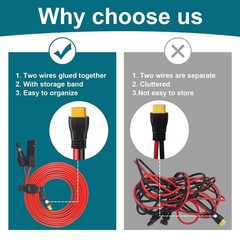 XT60 Connector, MC4 to XT60 Extension Charging Cable 10FT, Solar to XT60 Cabl…