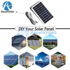 Solar Panel Output USB Outdoor Portable Solar System 5V 2W Mobile Phone Charger