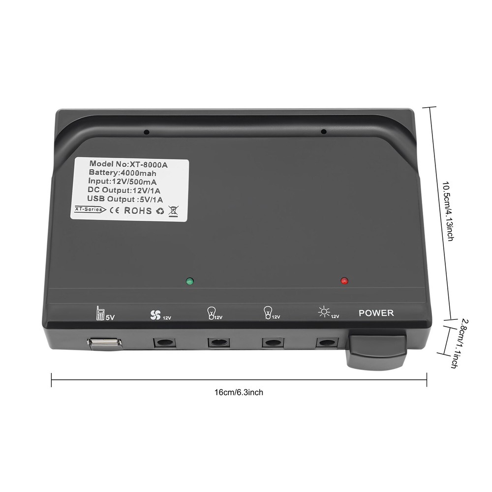 Portable Solar Power Panel Generator Kit Camping Battery Pack Power Station