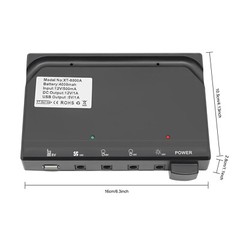 Solar Power Panel Kit Outdoor Camping USB Charging System W/ LED Light & 8″ Fan