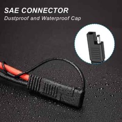 ELECTOP Solar Panel Connector Cable, 10AWG SAE Connector to Male & Female Solar