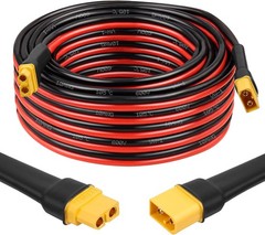 Tinned Copper XT60 Adapter Cable 10AWG 30FT for Solar Panels