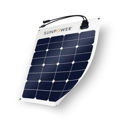 SunPower 50W Flexible Solar Panel – Maxeon Cells – USED DEAL – Tested 100%