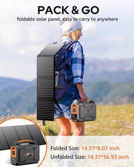 Portable 200W Solar Generator with 40W Panels for Camping & Outdoor Use
