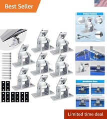 Solar Panel Mounting Brackets, 8PCS Adjustable RV Solar Panel Mount, Tilt Ang…