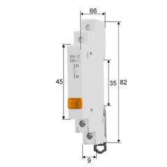 Easy Installation DIN Rail LED Signal Indicator Lamp For Industrial Panels