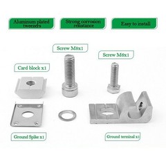 Solar Panel Mounting Bracket Accessories Grounding Lug Solar Panel Fasteners