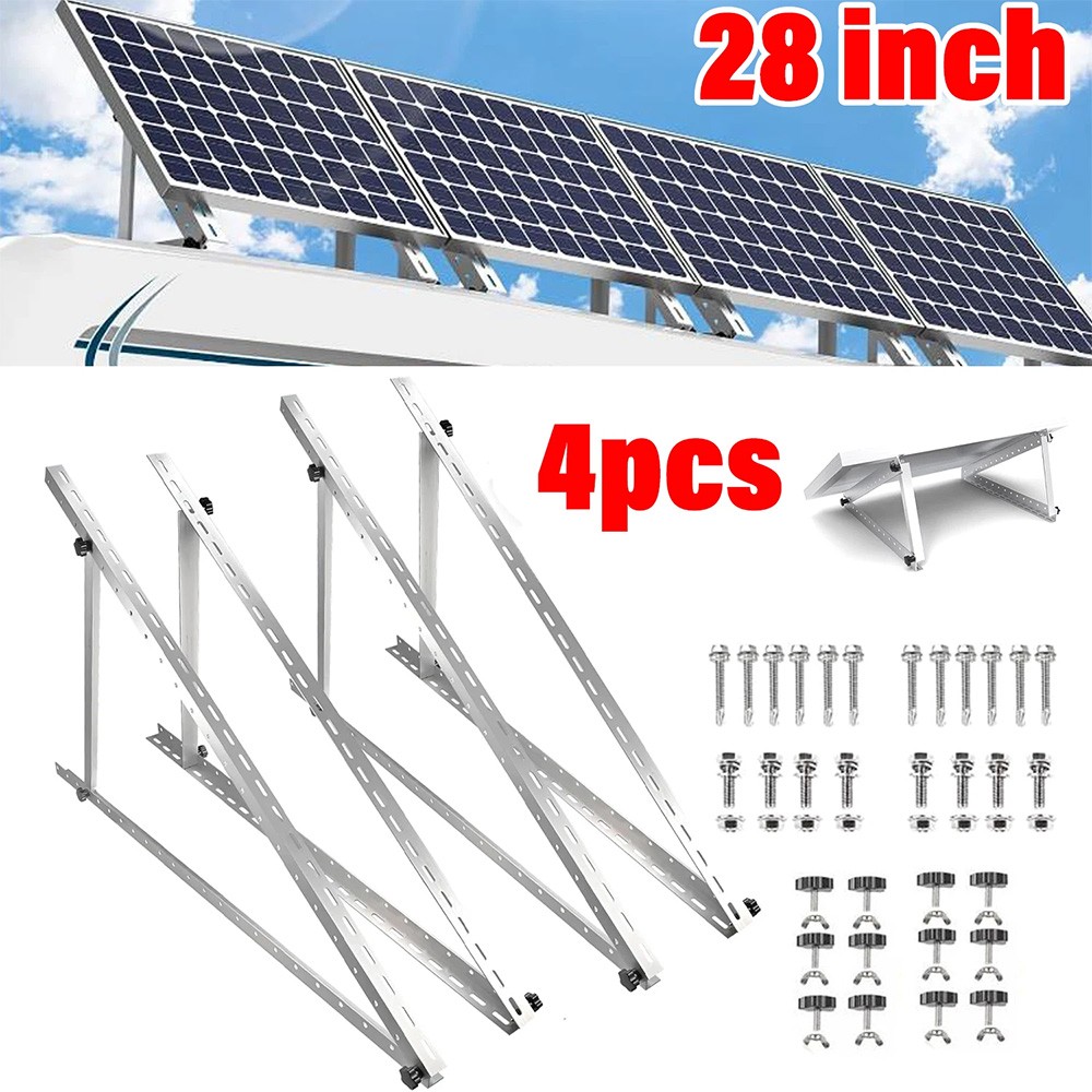 Adjustable Solar Panel Tilt Mount PV Brackets for Any Flat Surface RV Roof Boat