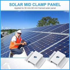 48 abrazaderas intermedias paneles solares de 35 50 mm aluminio de 1.06 pulgadas