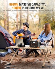 GNC 1000W 999Wh Solar Portable Power Station Generator