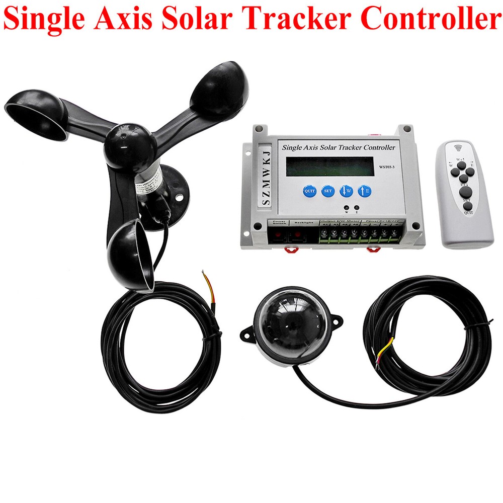 Electronic Single Axis Solar Panel Auto Tracking LCD Solar Tracker Controller EL