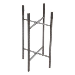 10ft Black Galvanized Steel Outdoor Parking Lot Lighting Post With Ground Cage