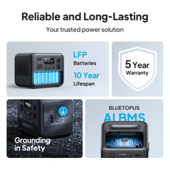 BLUETTI AC50B 700W 448Wh Portable Power Station for Mountain Trip Camping Gear