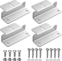 Anbte 4PCS Solar Panel Mounting Z Bracket for RV Roof, Silver | Aluminum Sola…