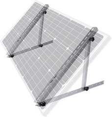 Solar Panel Mount Mounting Brackets Tilt Mount Frame for Boat, RV, Roof Off Grid