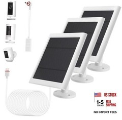 Solar Panel Outdoor for Ring Cameras () Spotlight Cam White 3P